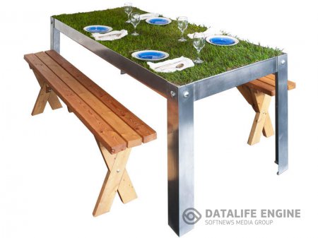 Травяной столик для пикника