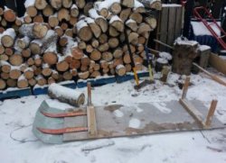 Сани для перевозки дров своими руками 
