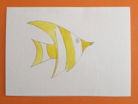 Мастер-класс по изготовлению демонстрационной карточки для детей "Рыба"