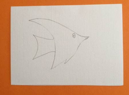 Мастер-класс по изготовлению демонстрационной карточки для детей "Рыба"