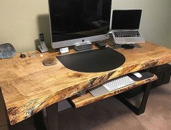 Как сделать стол из спила дерева